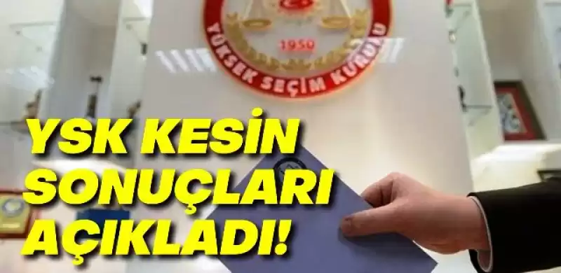 YSK Başkanı Yener Net Sayılarla Duyurdu…