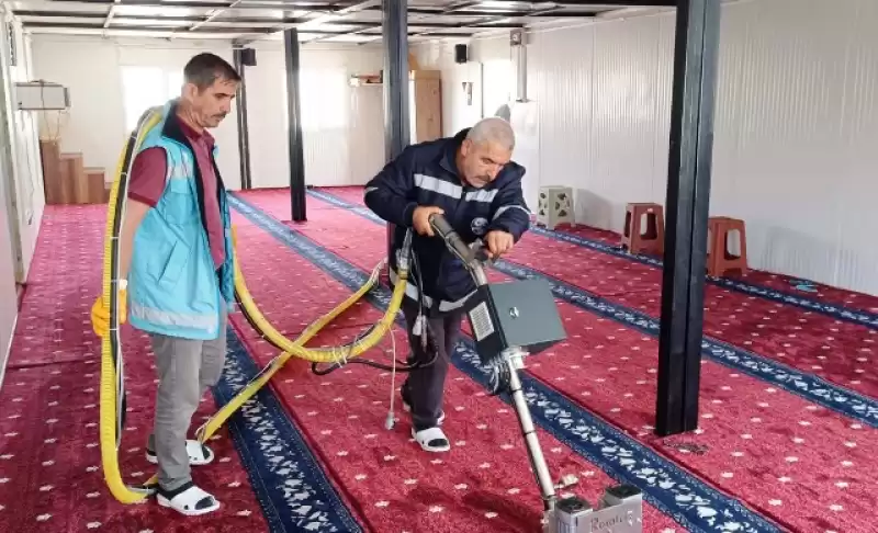 Antakya Belediyesi İbadethanelerde Temizlik çalışmalarını Düzenli Olarak Sürdürüyor