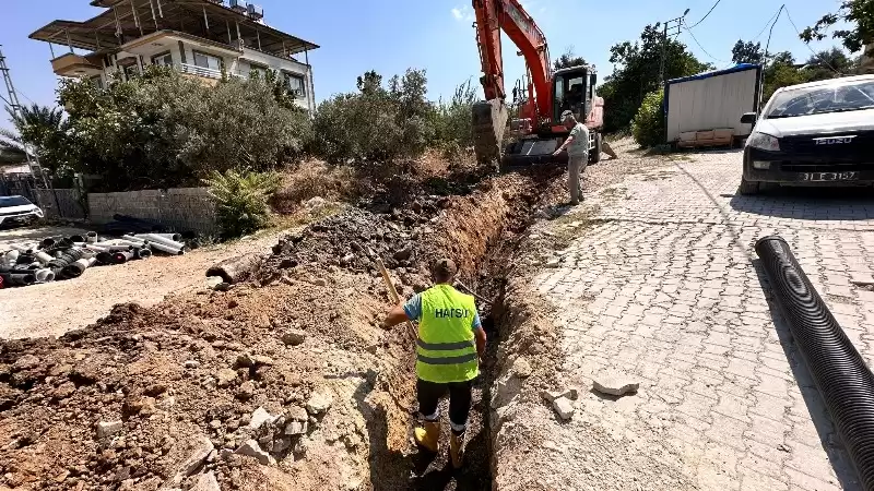 HATSU’DAN AŞAĞI HARBİYE MAHALLESİ’NE YENİ ATIK SU HATTI