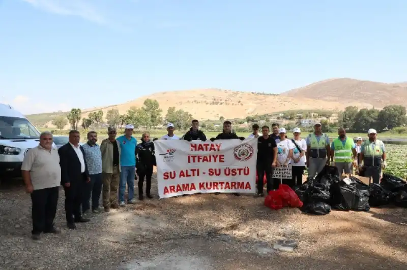 KIRIKHAN GÖLBAŞI GÖLÜ’NDE KIYI VE DİP TEMİZLİĞİ