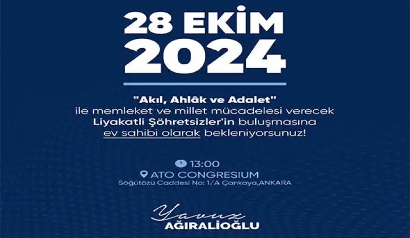 Ağıralioğlu, Parti Kurma çalışmalarında Son Aşamaya Geldi