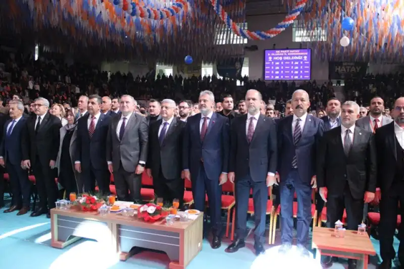 Hatay'da İl Kongresi Coşkusu, Mustafa Erdoğan Güven Tazeledi