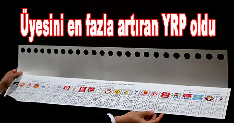 Yargıtay Parti üye Sayılarını Güncelledi