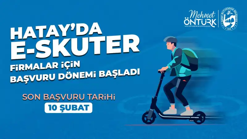 HBB ELEKTRİKLİ SKUTER İÇİN ÇALIŞMALARA BAŞLADI  BAŞVURULAR ULAŞIM DAİRESİ BAŞKANLIĞINA YAPILACAK